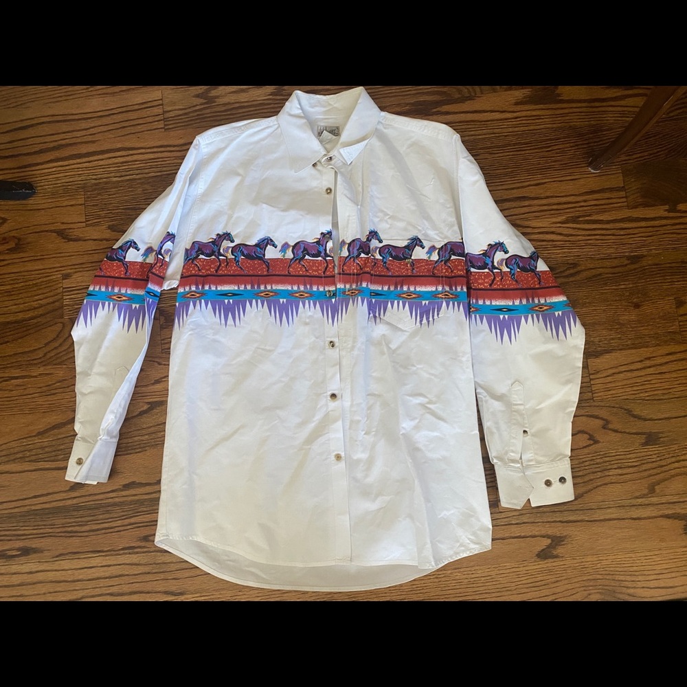 Vintage Cowboy Horse Shirt